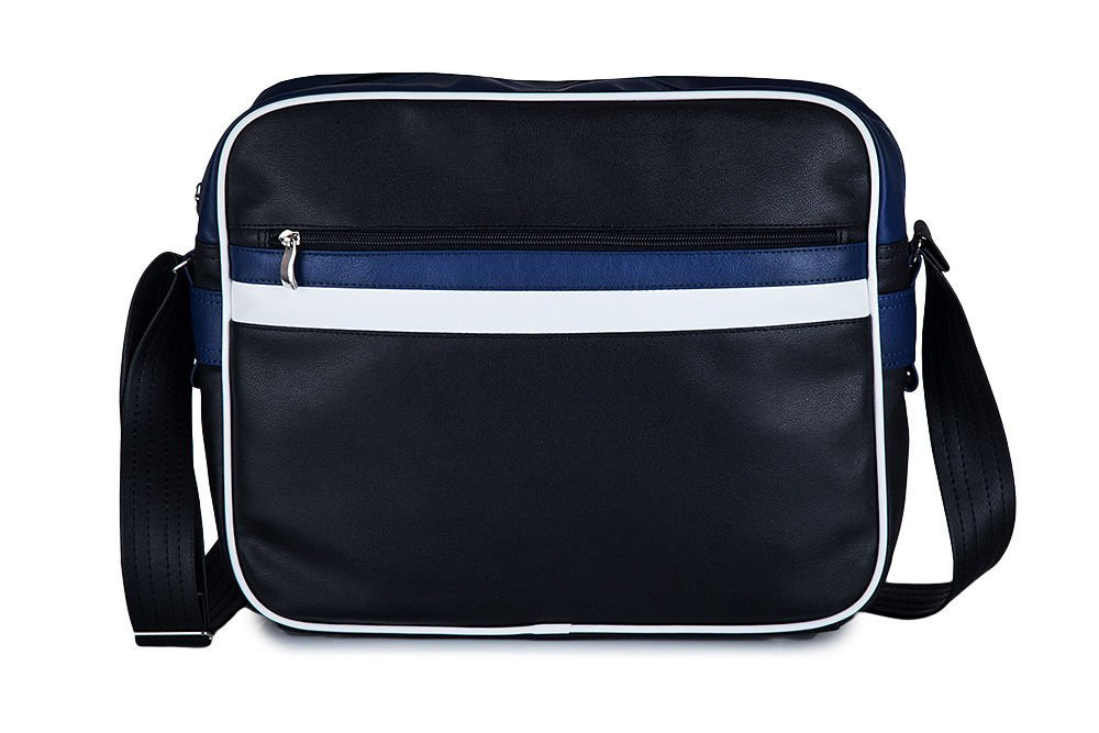 Casual men`s shoulder bag, school bag Marine Herrentaschen